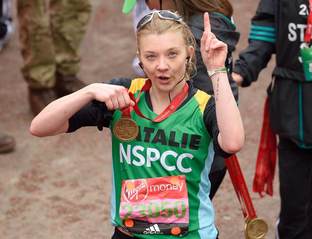 Natalie Dormer runs London Marathon