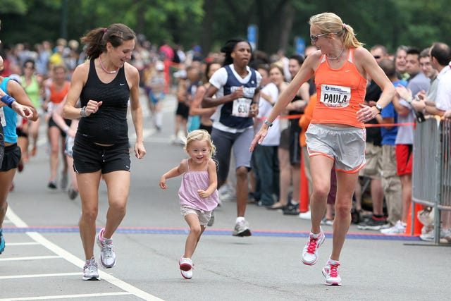 Kara Goucher and Paula Radcliffe run while pregnant