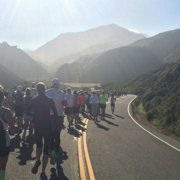 runners at the Big Sur Marathon runners at the Big Sur Marathon