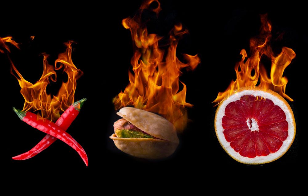 fat burning foods on fire pistachio orange chiles
