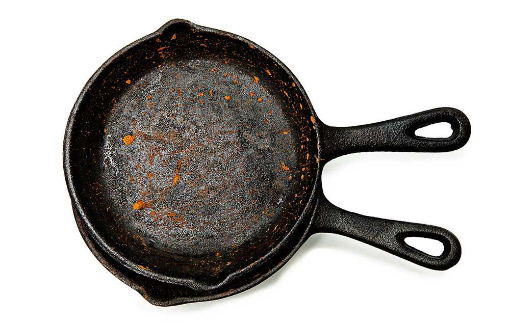 is rusty cookware safe