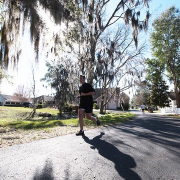 Ted running Ted running