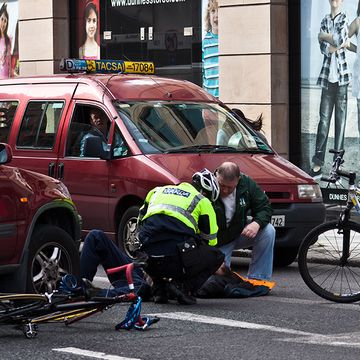 A cycling accident in Dublin.
