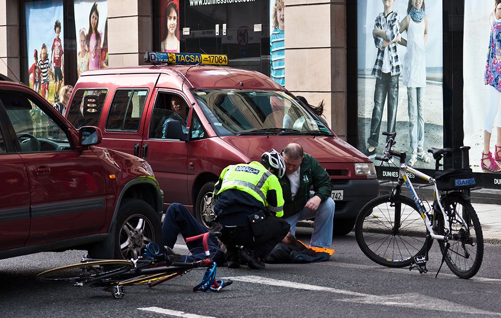 A cycling accident in Dublin.
