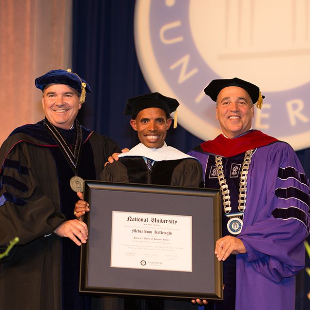 Meb Keflezighi receives honorary doctorate