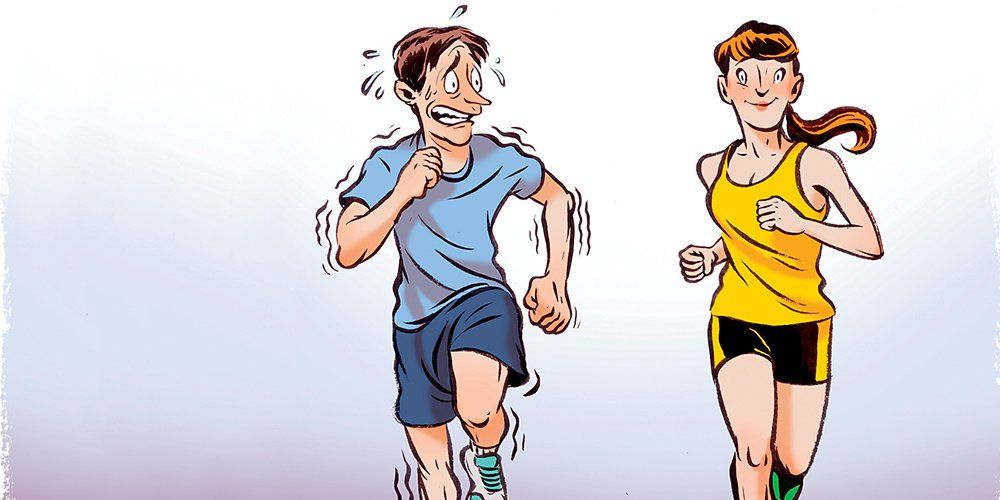 Why Do Men Speed up When Running With Women?