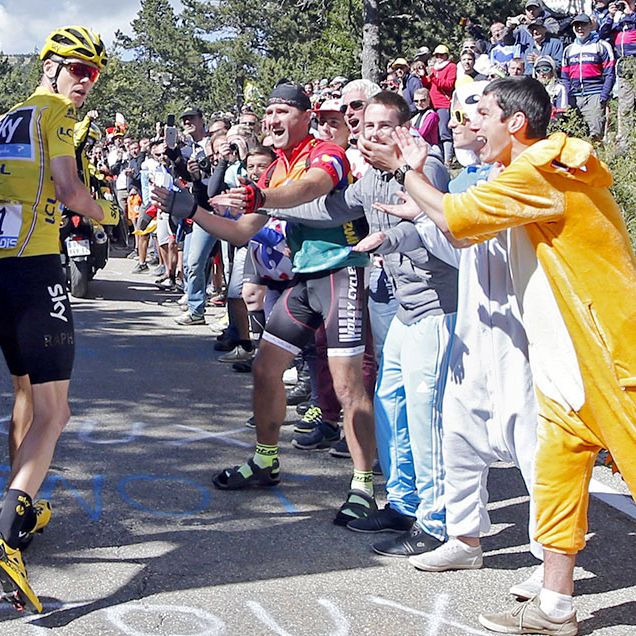 chris froome running tour de france 2016 stage 12 