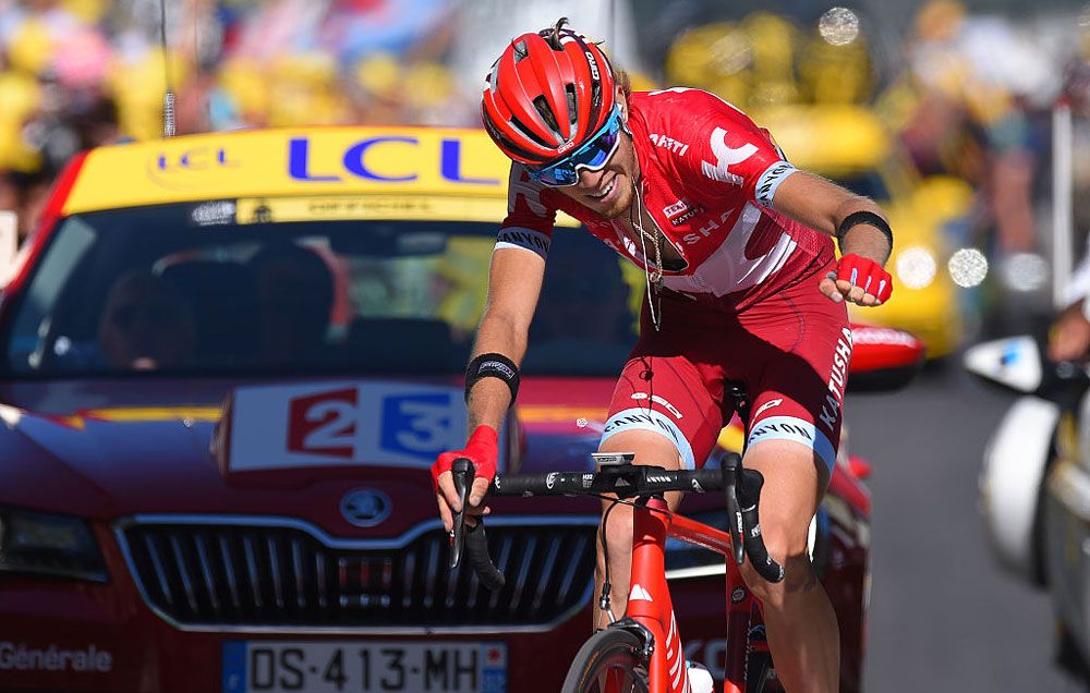 Zakarin wins stage 17 of tour de france
