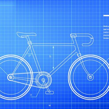 A bike schematic.