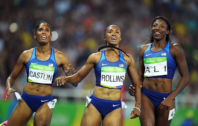 Women's 100-Meter Hurdles: Americans Sweep the Podium Led by Brianna  Rollins