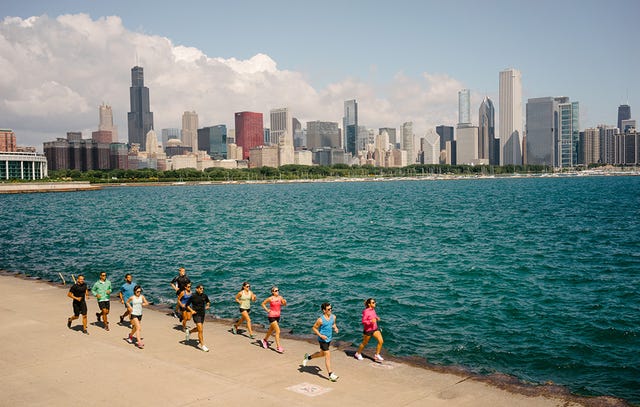 runners in Chicago