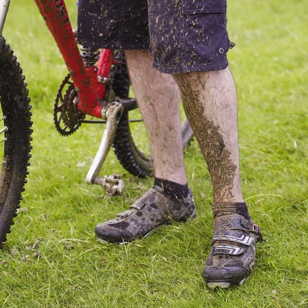 Muddy cycling kit. 