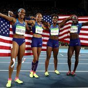 US women's relay team at 2016 Olympics