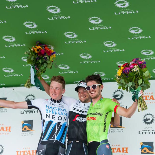 The winners of stage 5 of Tour of Utah
