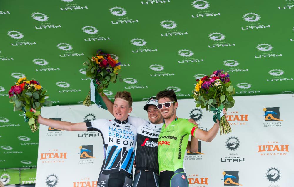 The winners of stage 5 of Tour of Utah