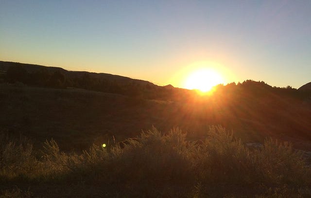 Badlands sunrise