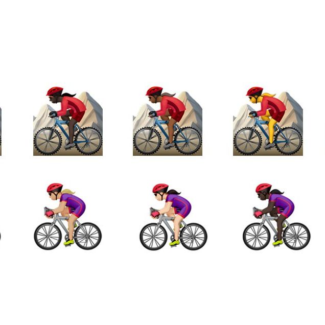 girl bike emojis