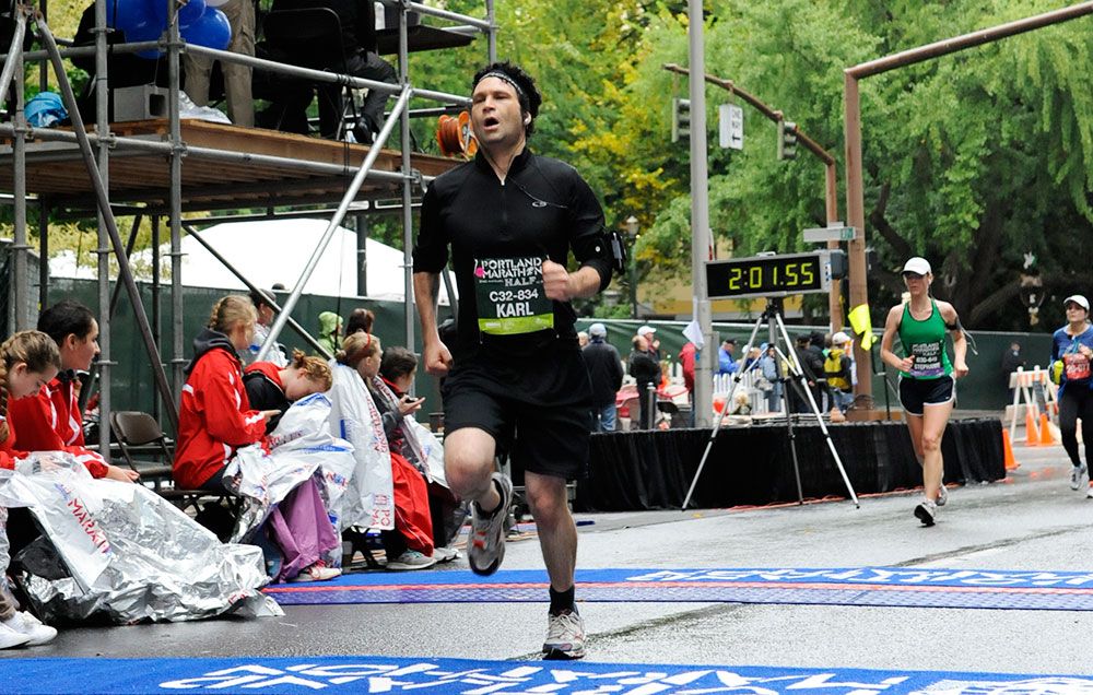 Karl Meiner at the 2011 Portland Half Marathon