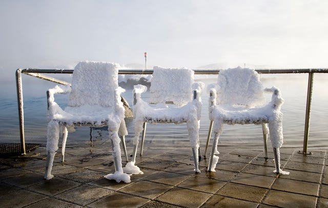Ice chairs.