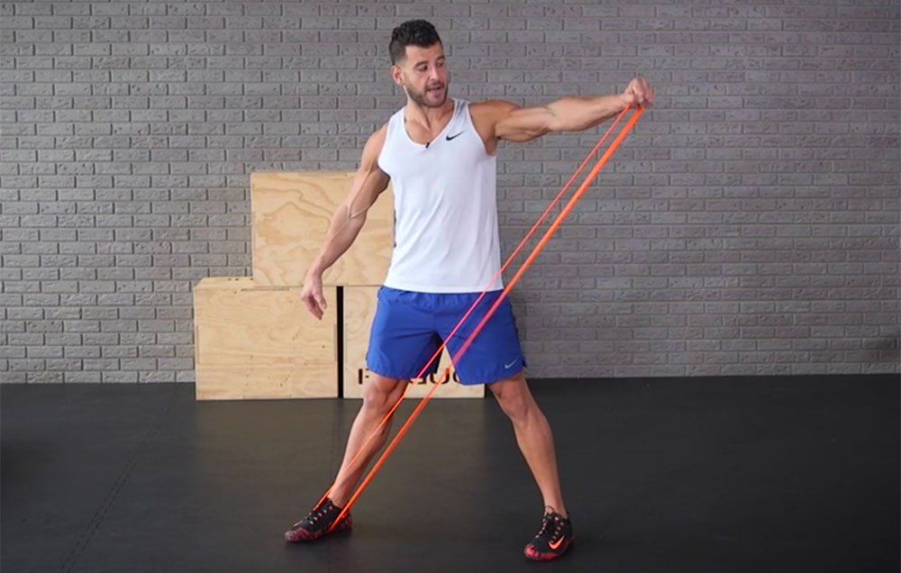 Men's health band discount exercises