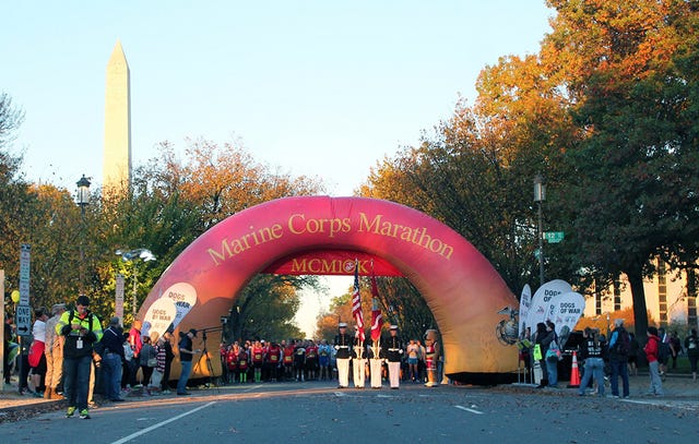 The 2014 Marine Corps Marathon start