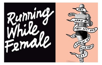 Running while female image