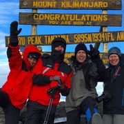 Dan Berlin at peak of kilimanjaro