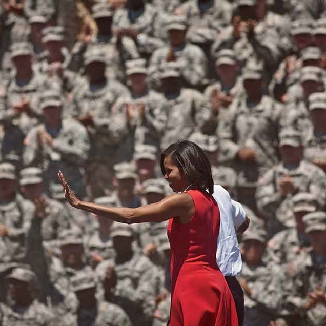 michelle obama troops