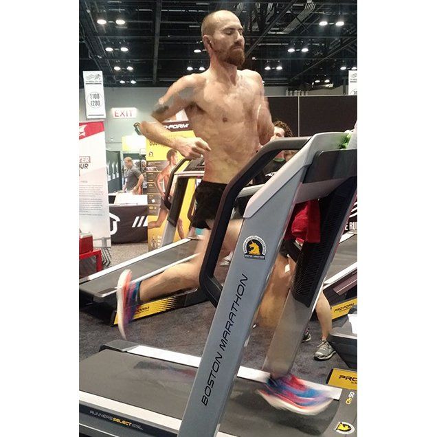 Jacob Puzey sets treadmill record