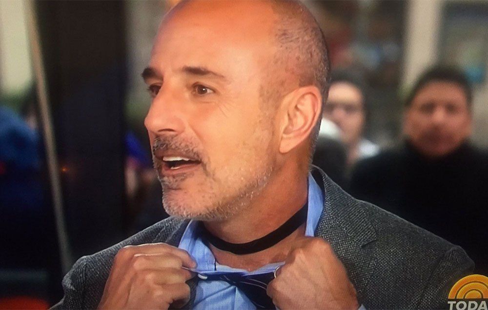 Matt Lauer wore a choker necklace and nothing will ever be the same