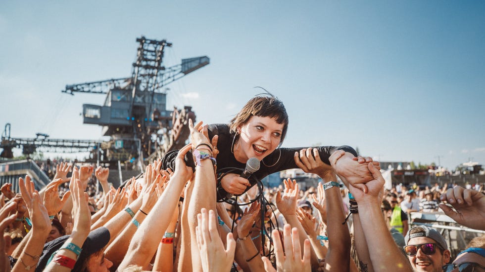 People, Crowd, Spring break, Yellow, Summer, Fun, Tourism, Event, Hand, Festival, 