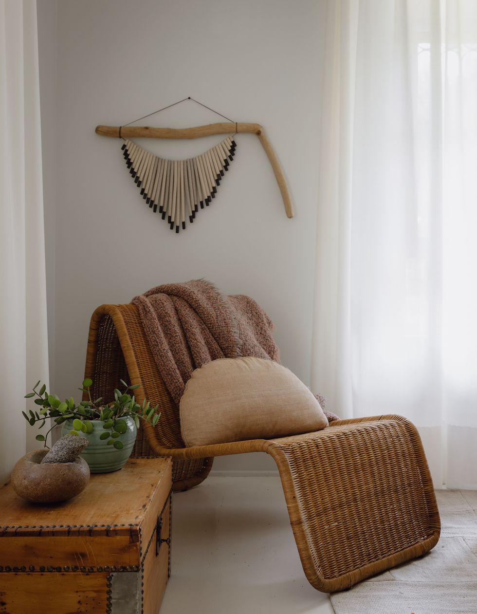 chair in bedroom corner