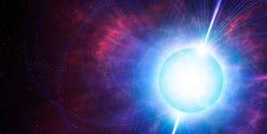 Artwork of a magnetar, illustration