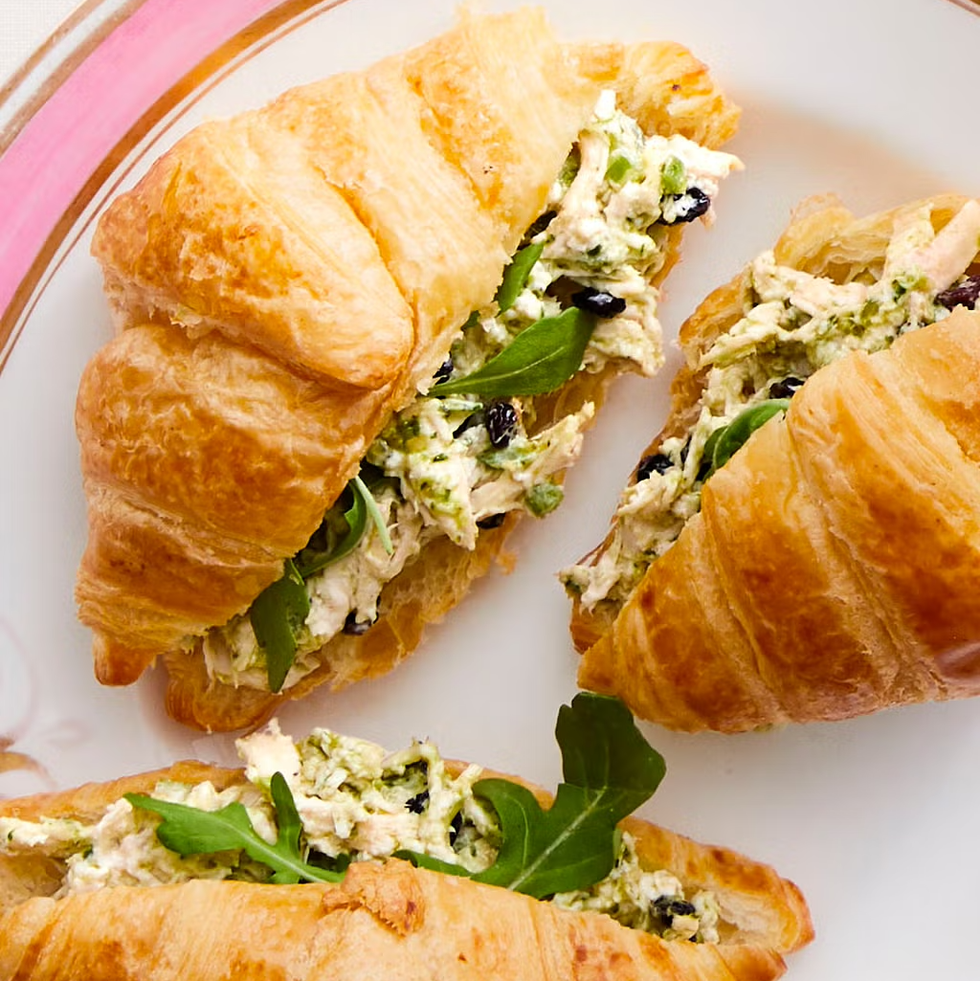 arugula recipes arugula recipes pesto chicken salad croissants