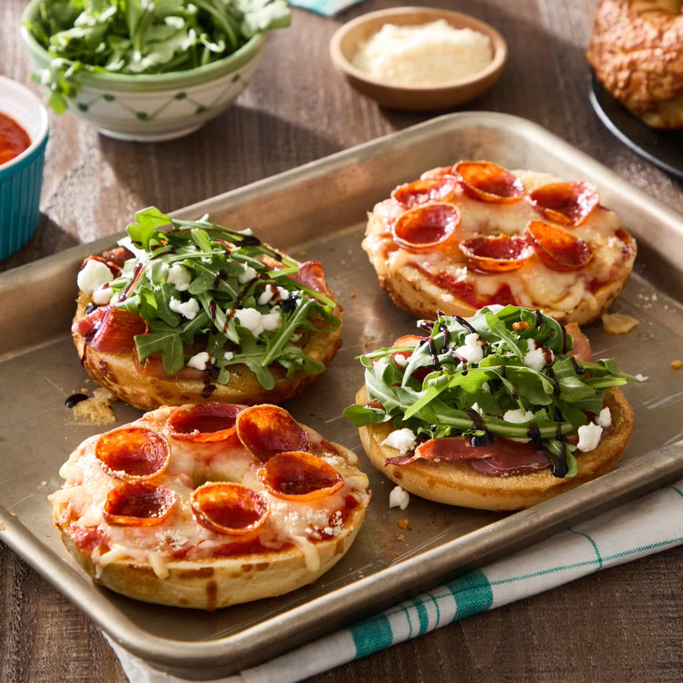 arugula recipes pizza bagels