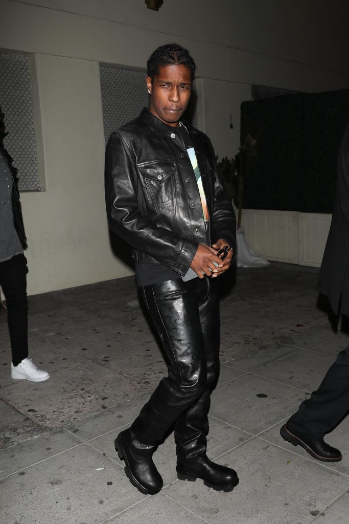 Rihanna Looks Cool in an All-Leather Look for Date Night with A$AP