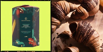 an asda easter egg box and waitrose croissant egg