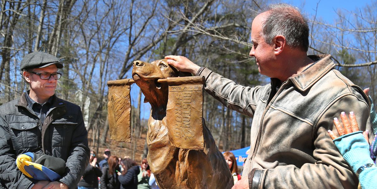 Boston Marathon’s Biggest Canine Supporter Honored with Statue