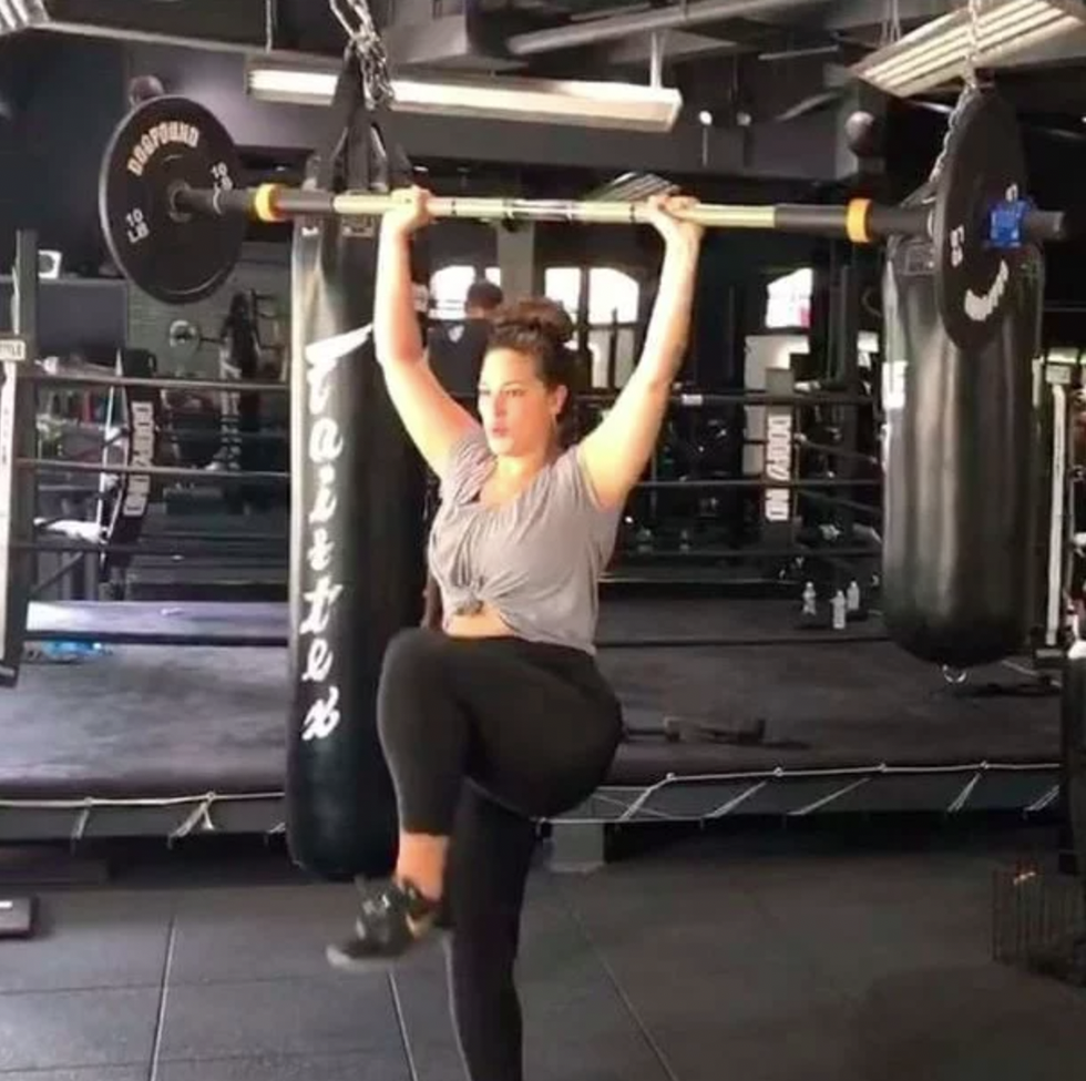 ashley graham celebs who lift weights