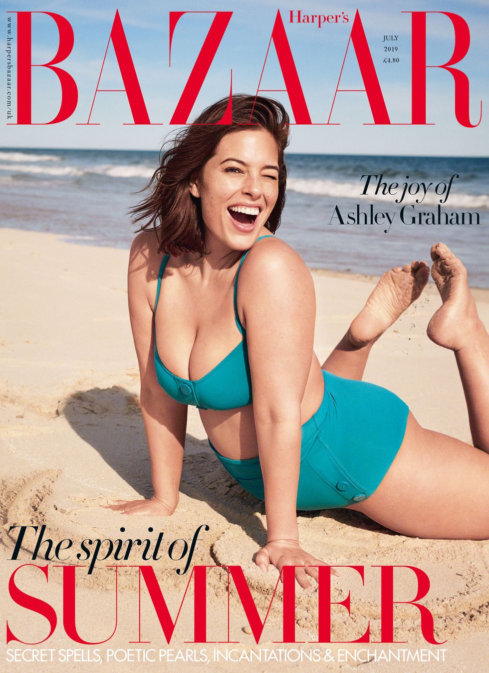 Ashley Graham for Harper's Bazaar July 2019