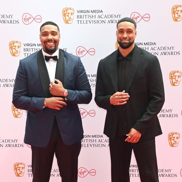 jordan banjo and ashley banjo attend the virgin media british academy television awards 2021