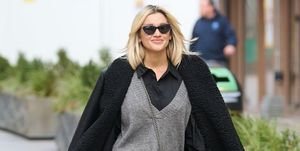 london, england   february 12 ashley roberts pictured leaving the global studios on february 12, 2021 in london, england photo by a westmegagc images