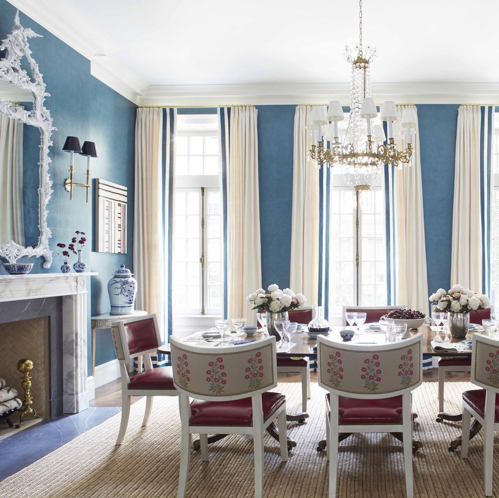 ashley whittaker blue dining room