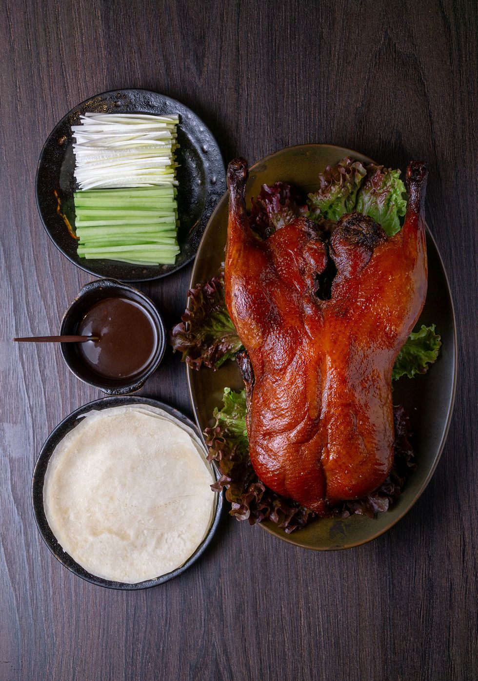 pato pekín, plato del restaurante asia gallery lagasca de madrid