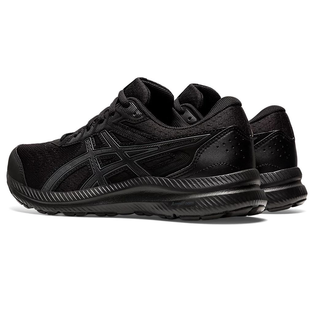 Las zapatillas Asics negras mas comodas para hombre de 52 antes 70 que son perfectas para salir a caminar hacer deporte e ir al trabajo