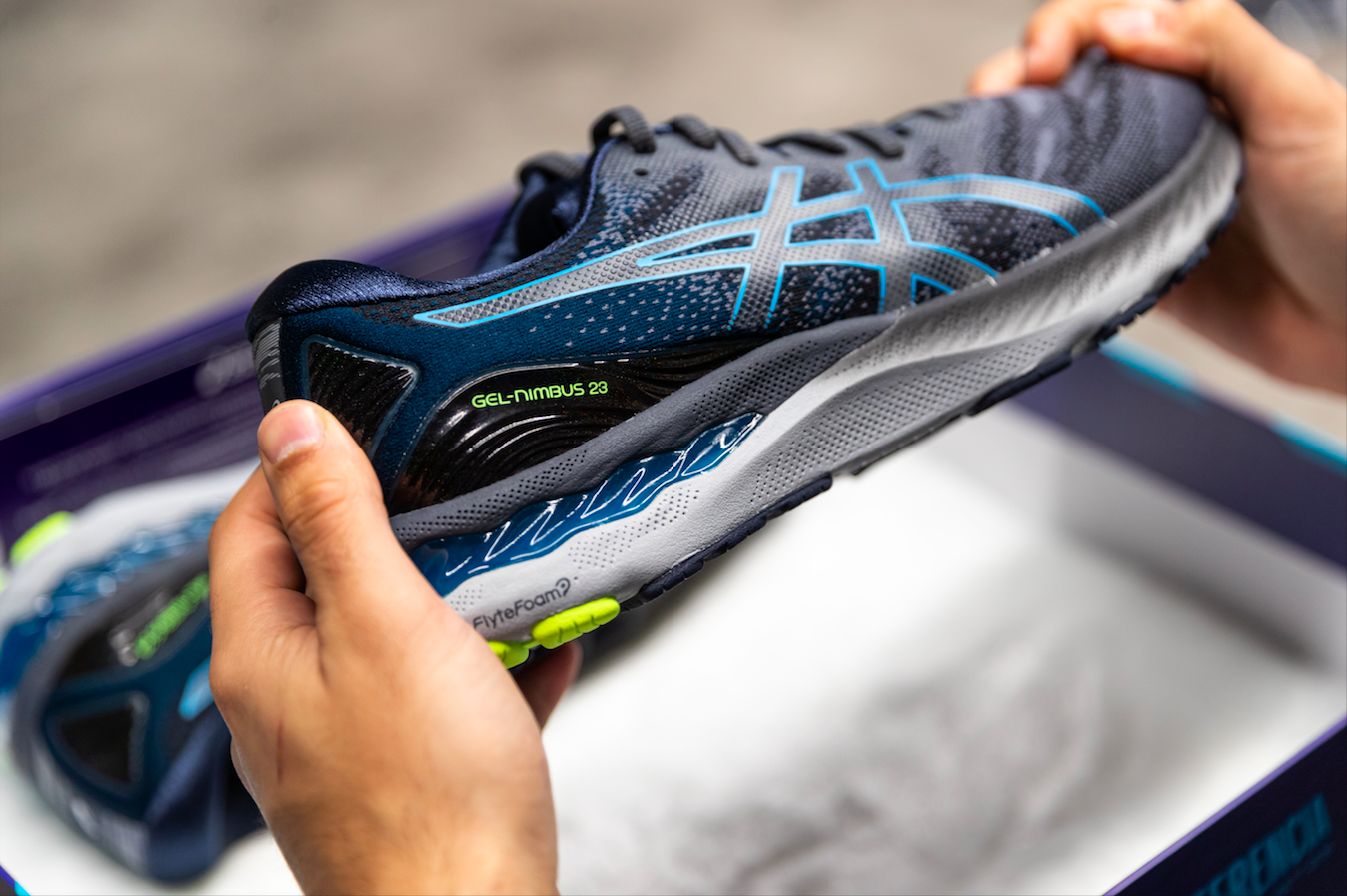 Asics gel nimbus on sale azul