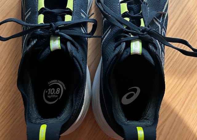 a pair of black shoes