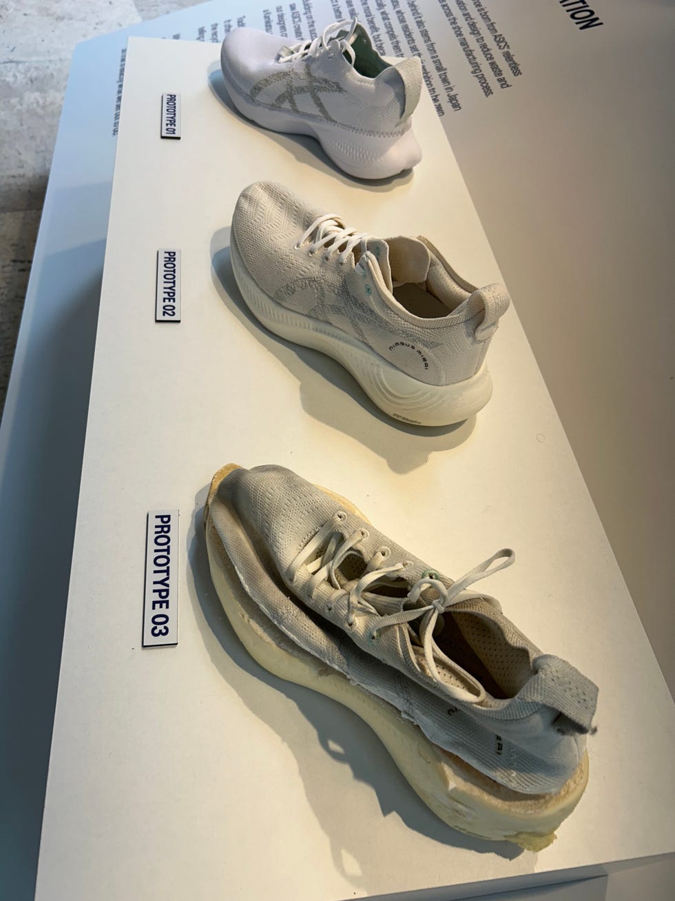a pair of shoes on a box