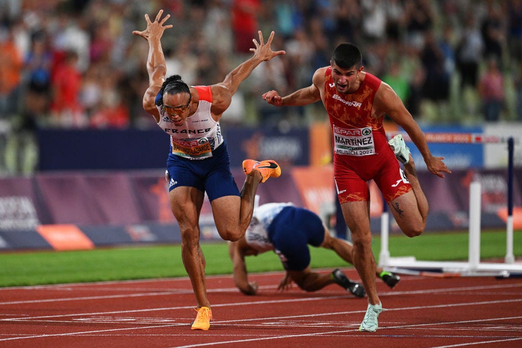 asier martinez gana el título europeo en 110 metros vallas en munich