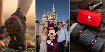 hiking, disneyland, go bag